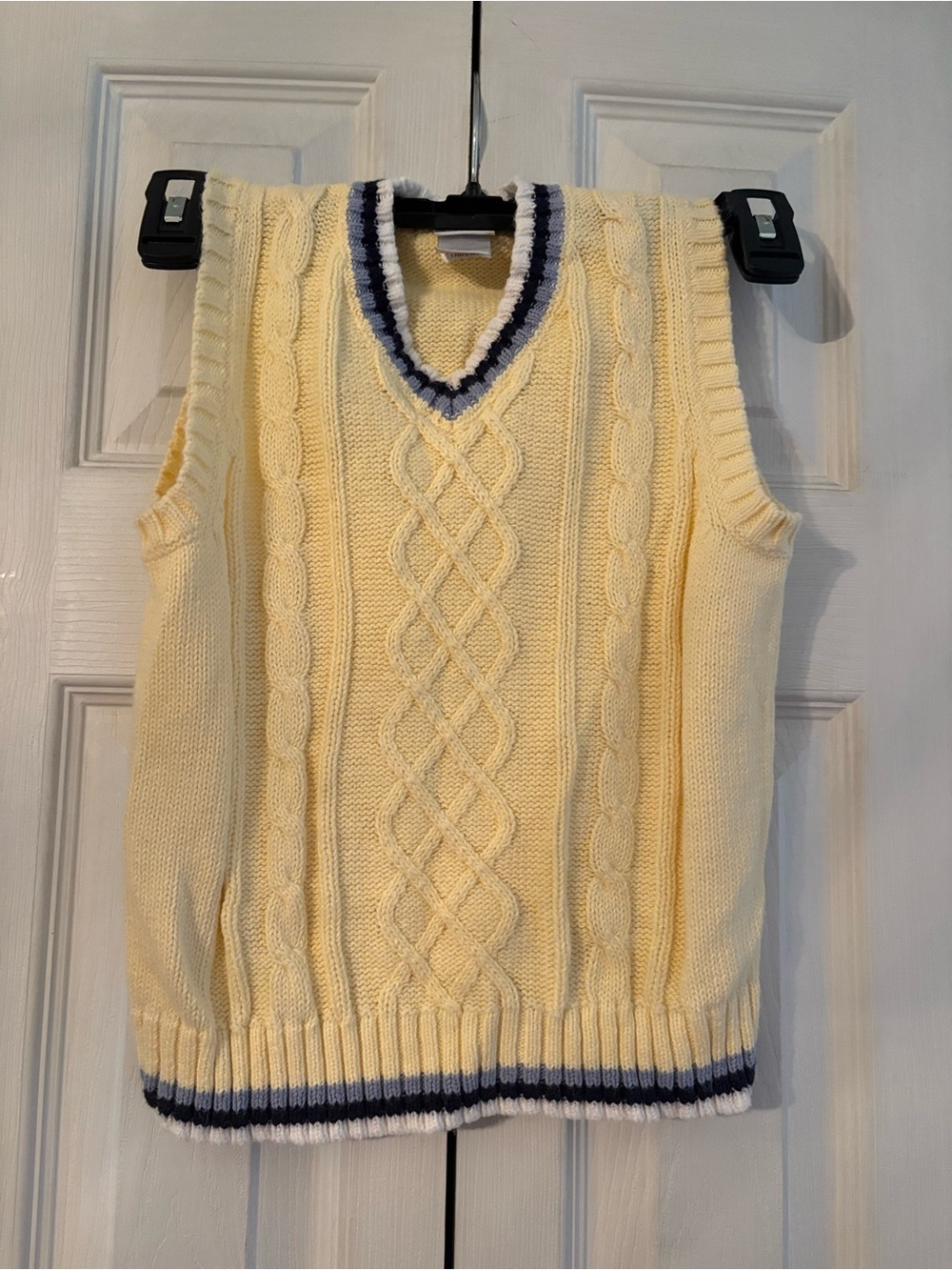 Vintage Boys Perfectly Dressed Y2K Pale Yellow Sweater Best-5T-Ramie